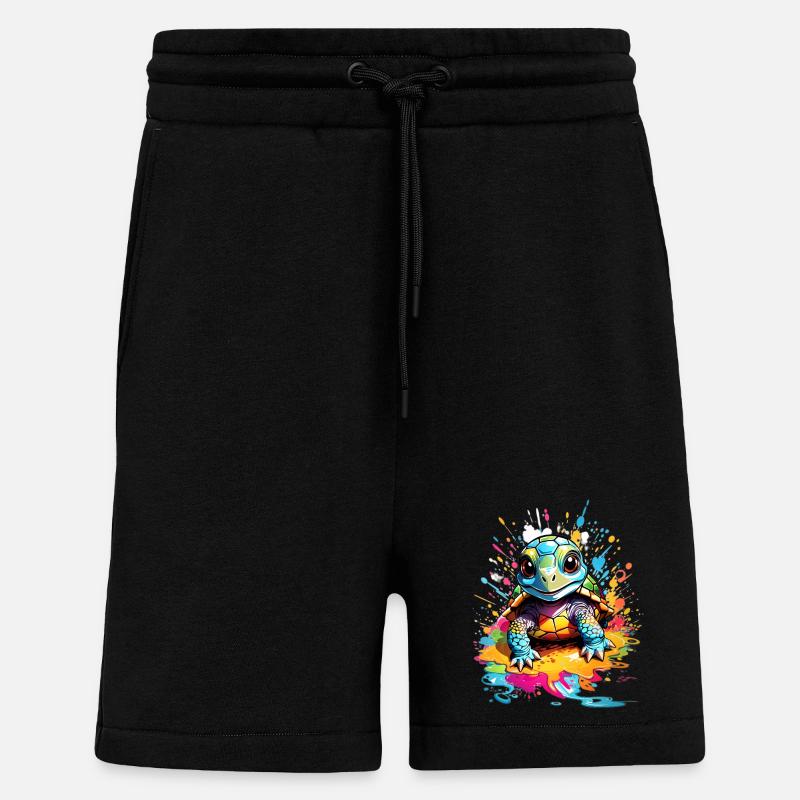 Schildkröte - Shorts - made by SPREAD - SOLID BLACK