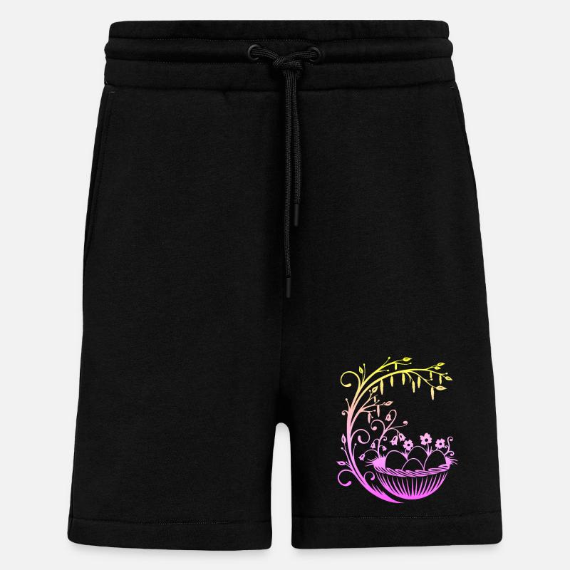Panier de Pâques Panier de Pâques - Short bio décontracté fabriqué en UE - SOLID BLACK