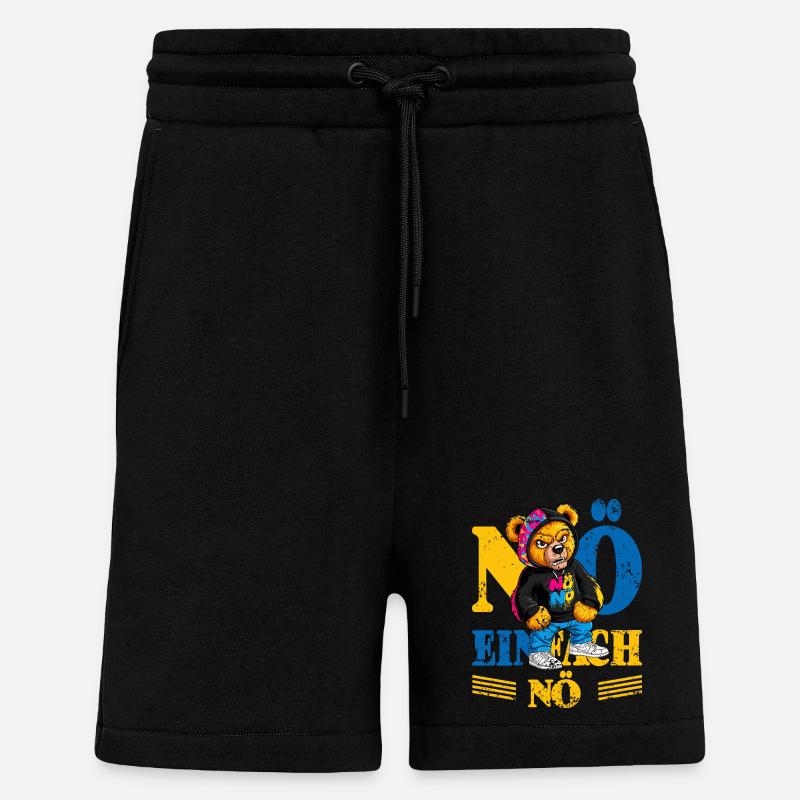 Grumpy Bear - Shorts - made by SPREAD - SOLID BLACK
