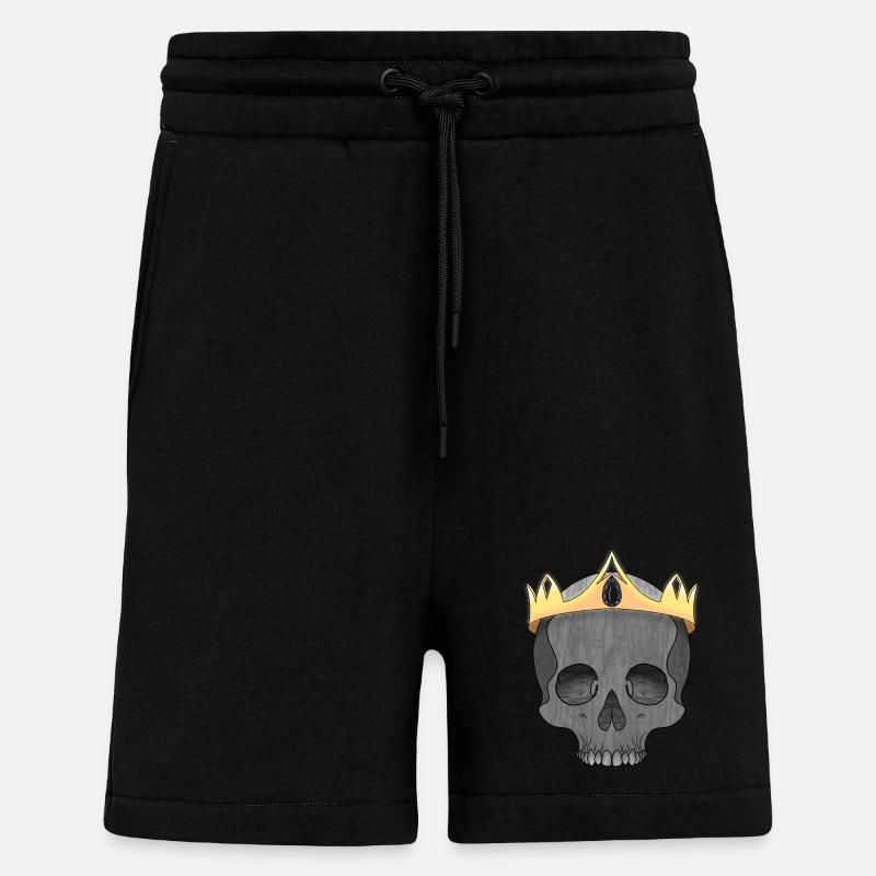 König der Schädel - Shorts - made by SPREAD - SOLID BLACK