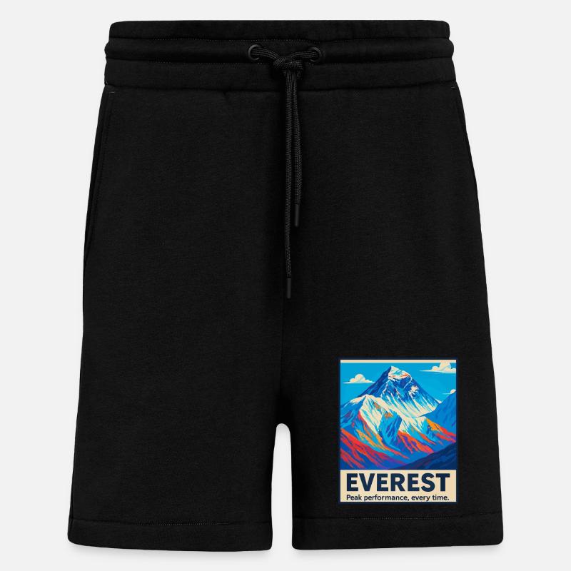Everest – Performances de pointe - Short bio décontracté fabriqué en UE - SOLID BLACK