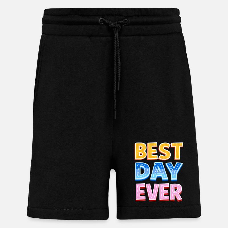 Best day ever - Shorts - made by SPREAD - SOLID BLACK