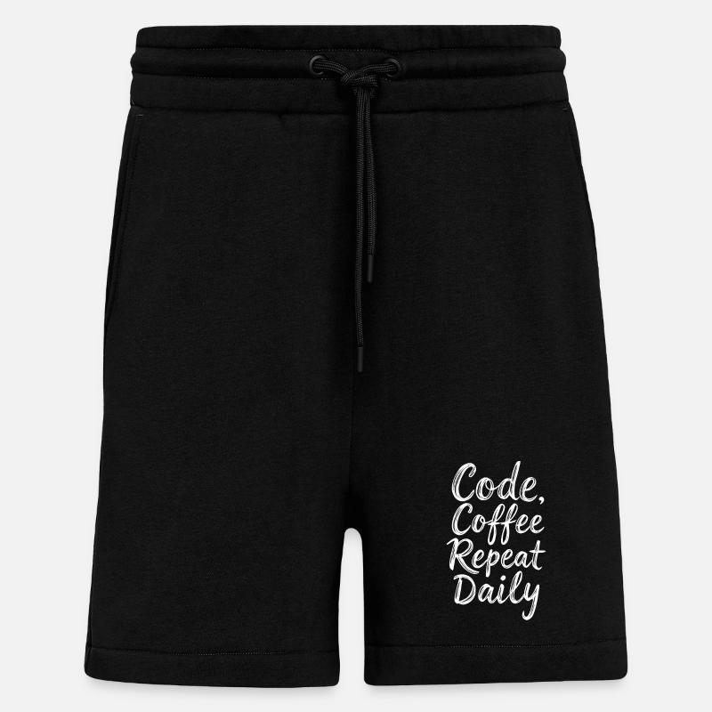 Code Schlaf Debug Wiederholungsprogramm Shirt - Shorts - made by SPREAD - SOLID BLACK