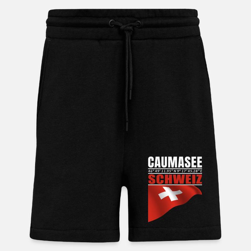 Lac de Cauma - Short bio décontracté fabriqué en UE - SOLID BLACK