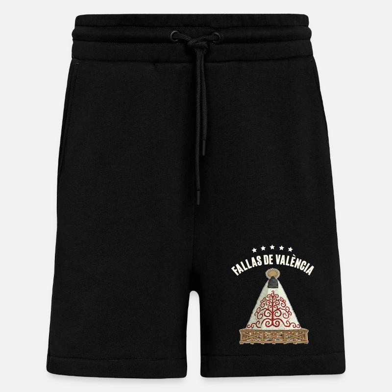 Fallas De Valencia Blumen - Shorts - made by SPREAD - SOLID BLACK