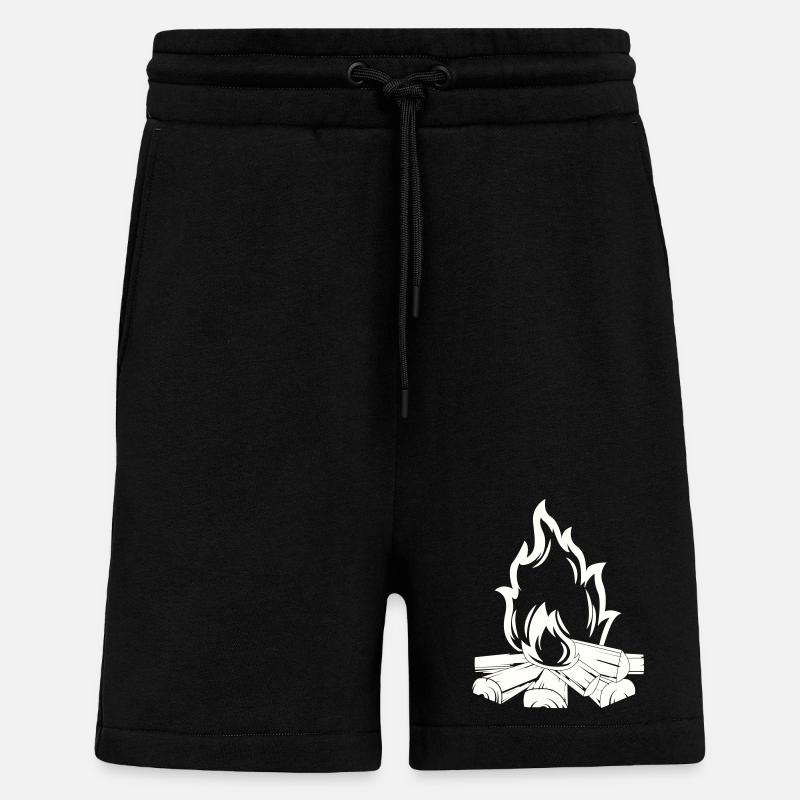lagerfeuer - Shorts - made by SPREAD - SOLID BLACK