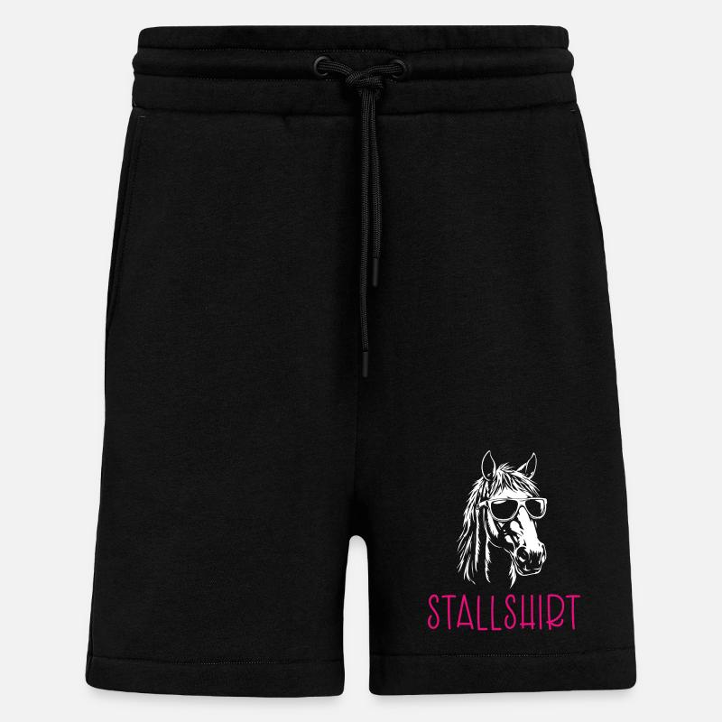 Chemise d’écurie - Short bio décontracté fabriqué en UE - SOLID BLACK