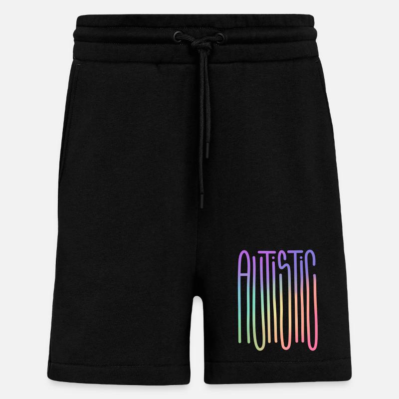 Autistic Spectrum Flow - Shorts - made by SPREAD - SOLID BLACK