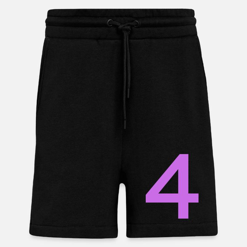 4 - Short bio décontracté fabriqué en UE - SOLID BLACK