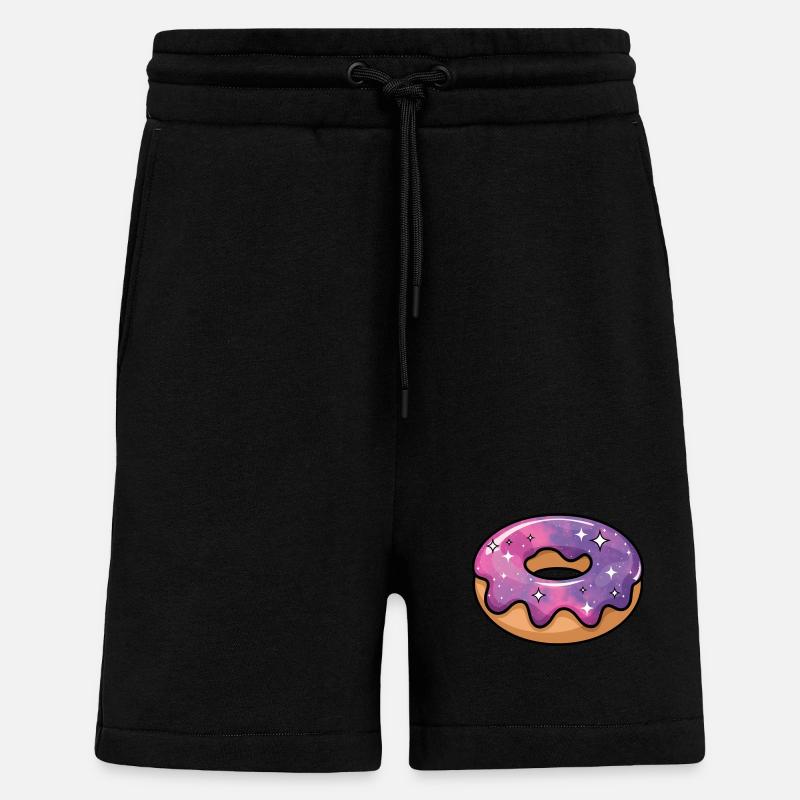 Kosmische Galaxie Donut - Shorts - made by SPREAD - SOLID BLACK