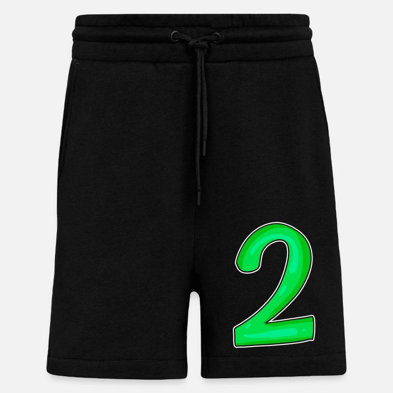 2 - Short bio décontracté fabriqué en UE - SOLID BLACK