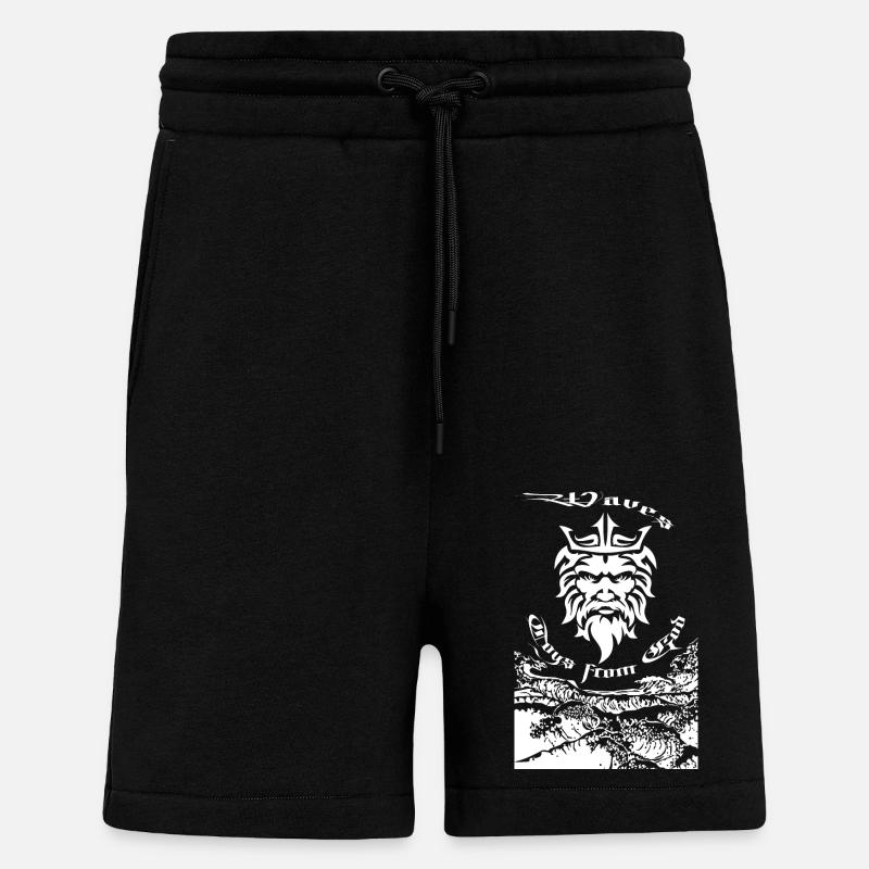 Waves Toys from God - Shorts - made by SPREAD - SOLID BLACK