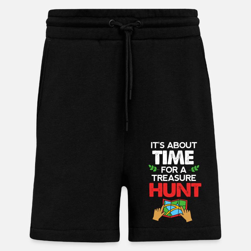 Geocaching Geocache Geocacher - Shorts - made by SPREAD - SOLID BLACK