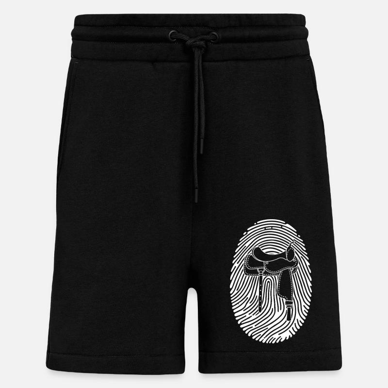Cheval - Short bio décontracté fabriqué en UE - SOLID BLACK