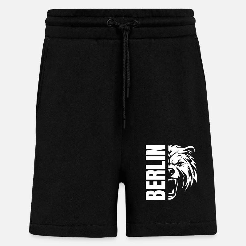 Berlin Merch - Shorts - made by SPREAD - SOLID BLACK