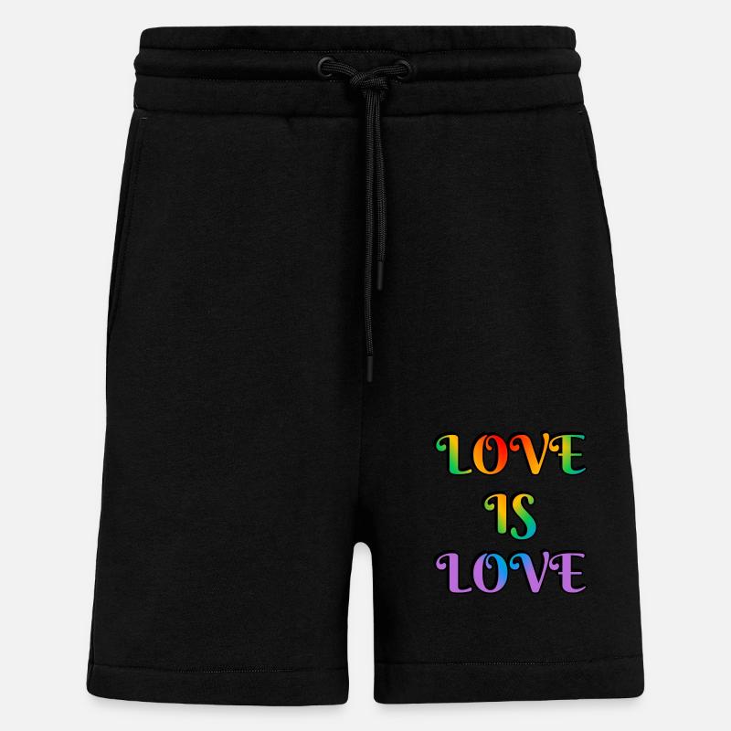 Regenbogen-Liebe ist Liebe - Shorts - made by SPREAD - SOLID BLACK