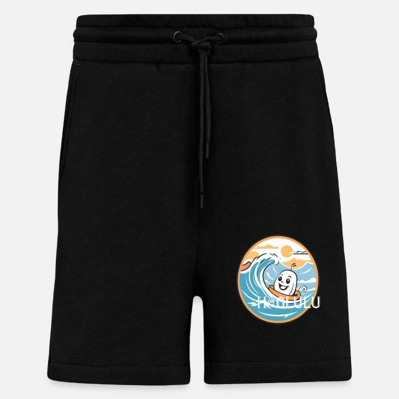 Honolulu Hawaii USA Geschenk Geschenkidee - Shorts - made by SPREAD - SOLID BLACK
