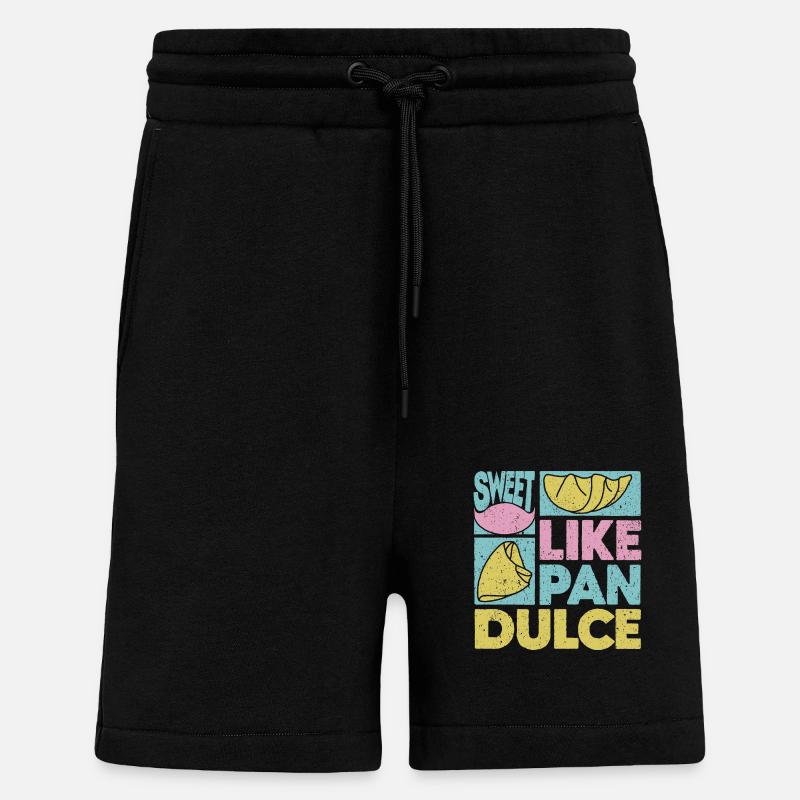 Design mignon pour Pan Dulce - Short bio décontracté fabriqué en UE - SOLID BLACK