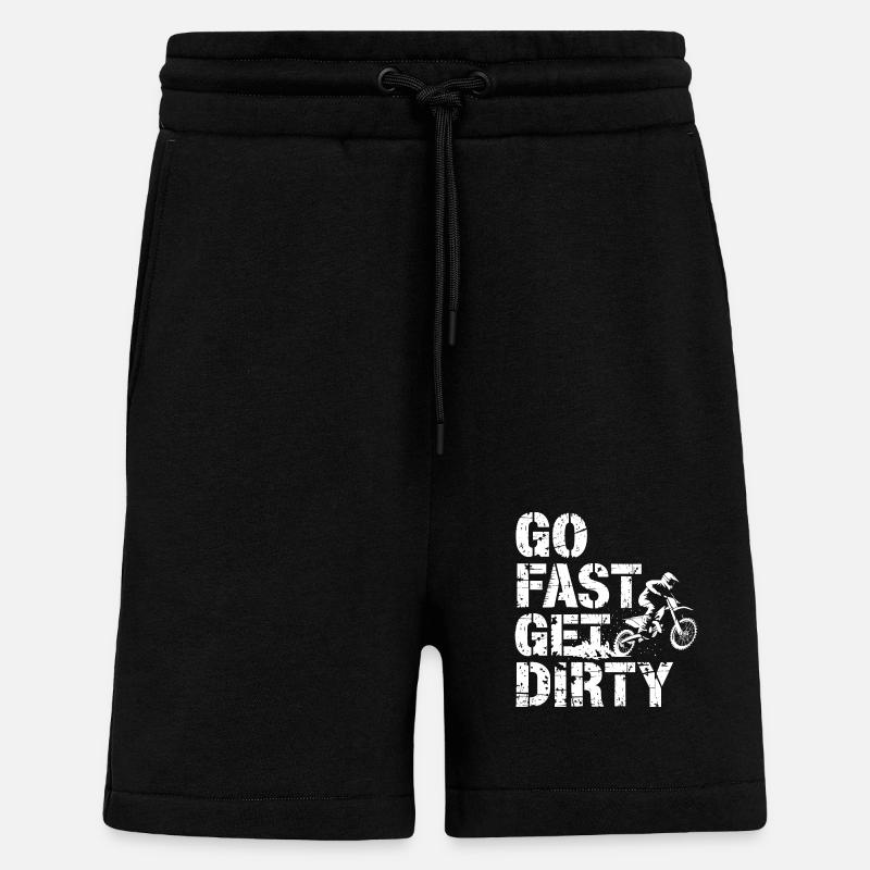 Aventure et vitesse - Short bio décontracté fabriqué en UE - SOLID BLACK