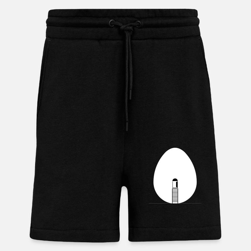 Egg Egg Egg - Shorts - made by SPREAD - SOLID BLACK