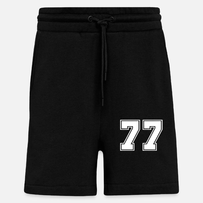77 - Short bio décontracté fabriqué en UE - SOLID BLACK
