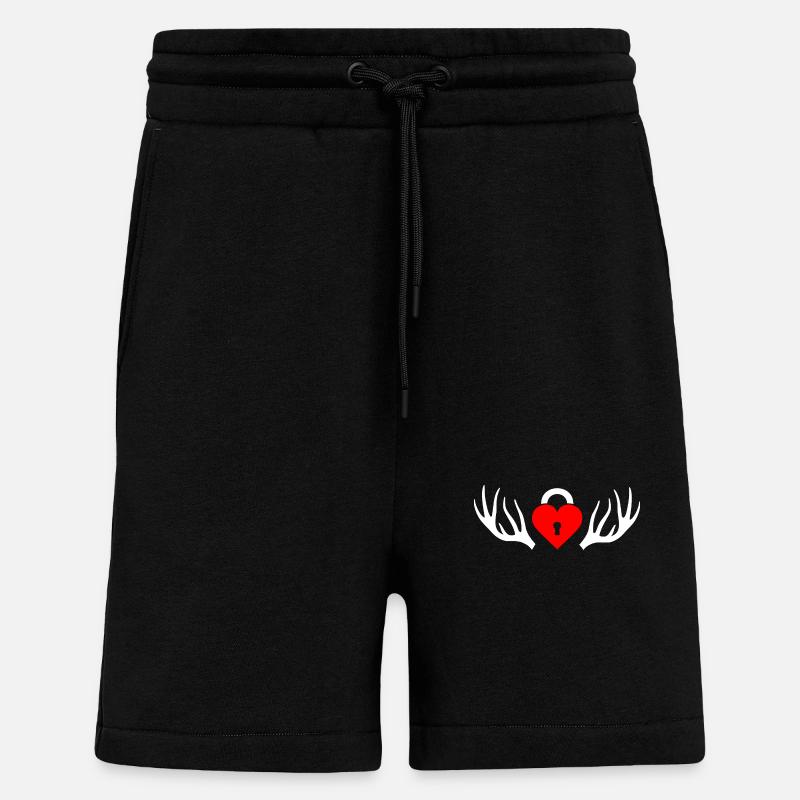 Cuckold Hahnrei Hörner - Shorts - made by SPREAD - SOLID BLACK