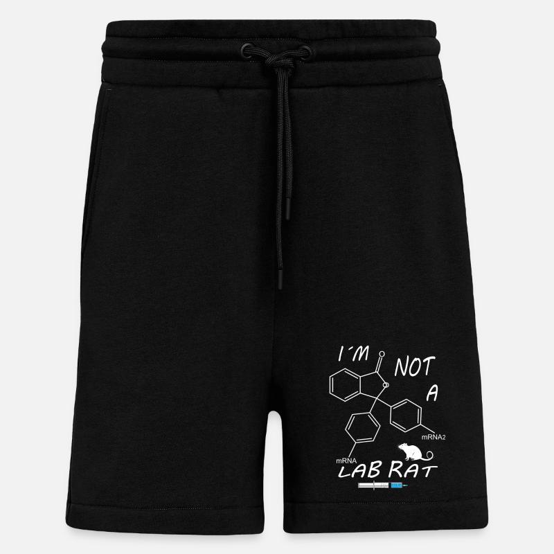 I'm not a lab rat - Shorts - made by SPREAD - SOLID BLACK
