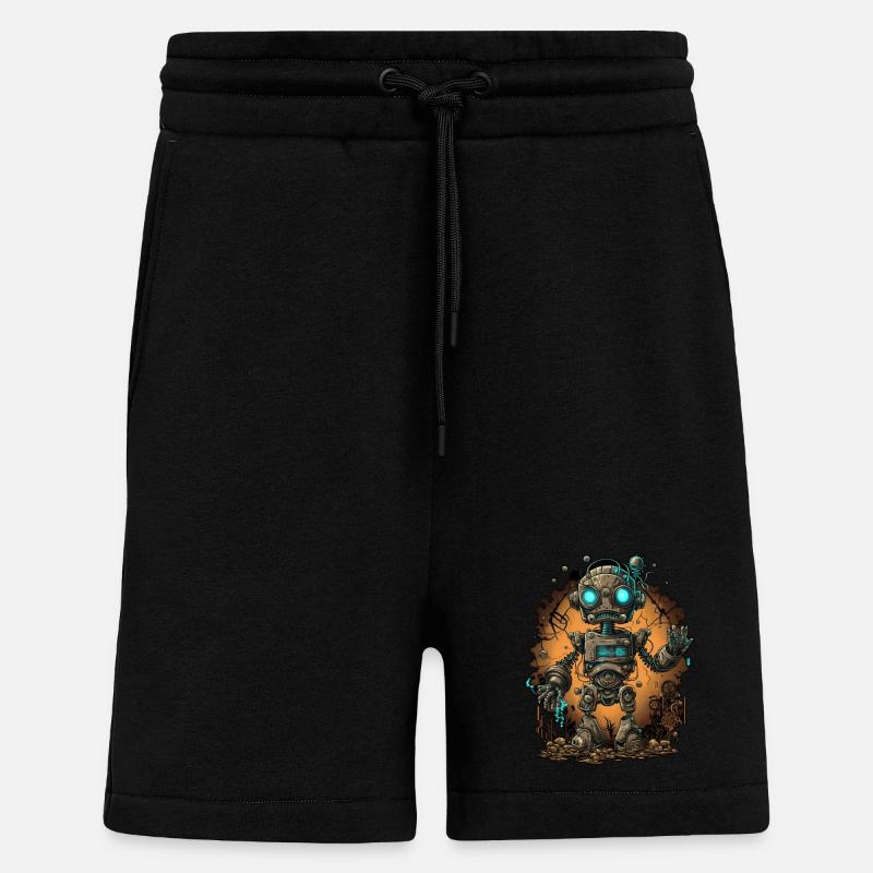 Netter kleiner Roboter - Shorts - made by SPREAD - SOLID BLACK