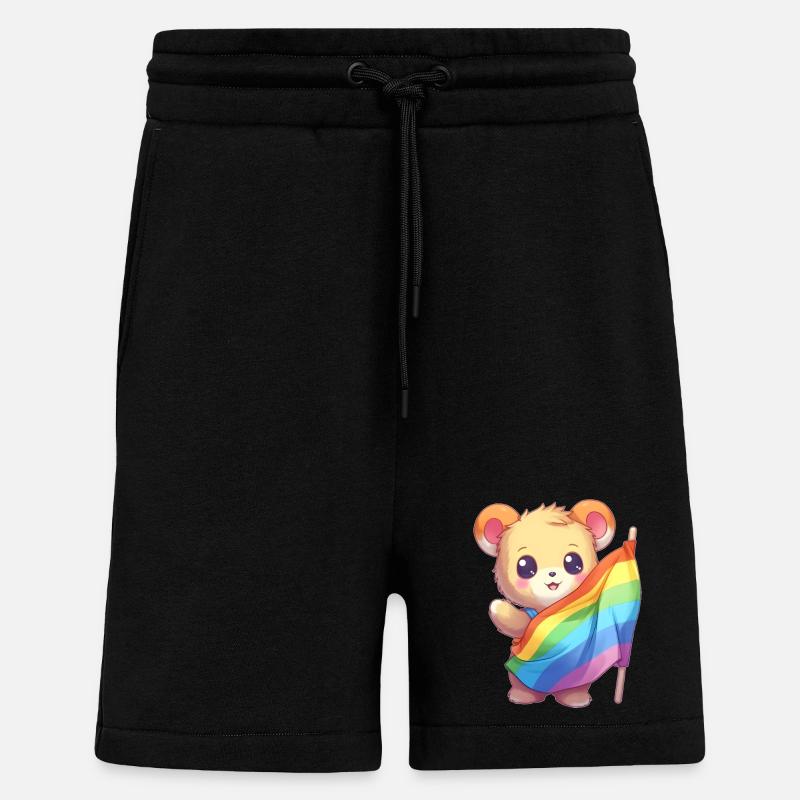 Liebe ist eine Bärennotwendigkeit - Shorts - made by SPREAD - SOLID BLACK