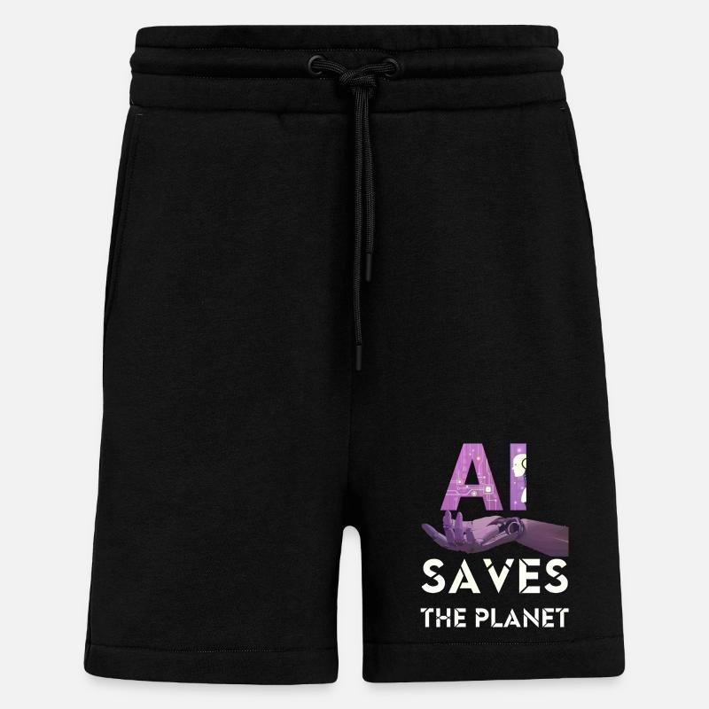 AI SAVE THE PLANET artificial intelligence - Shorts - made by SPREAD - SOLID BLACK