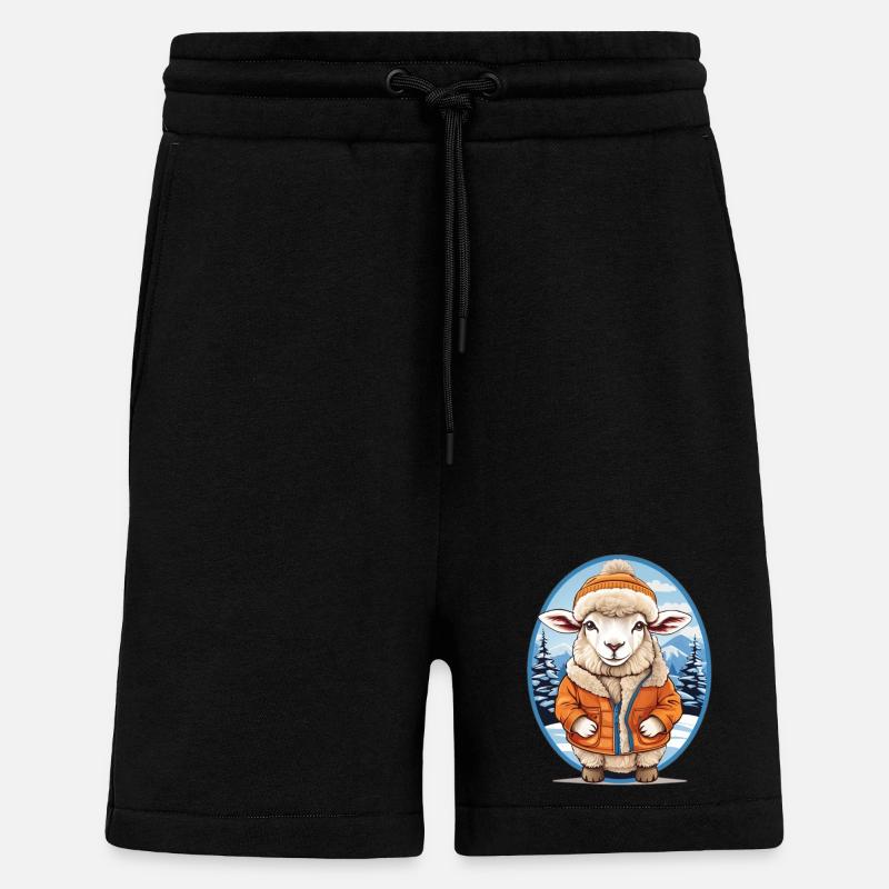 Süßes Schaf - Shorts - made by SPREAD - SOLID BLACK