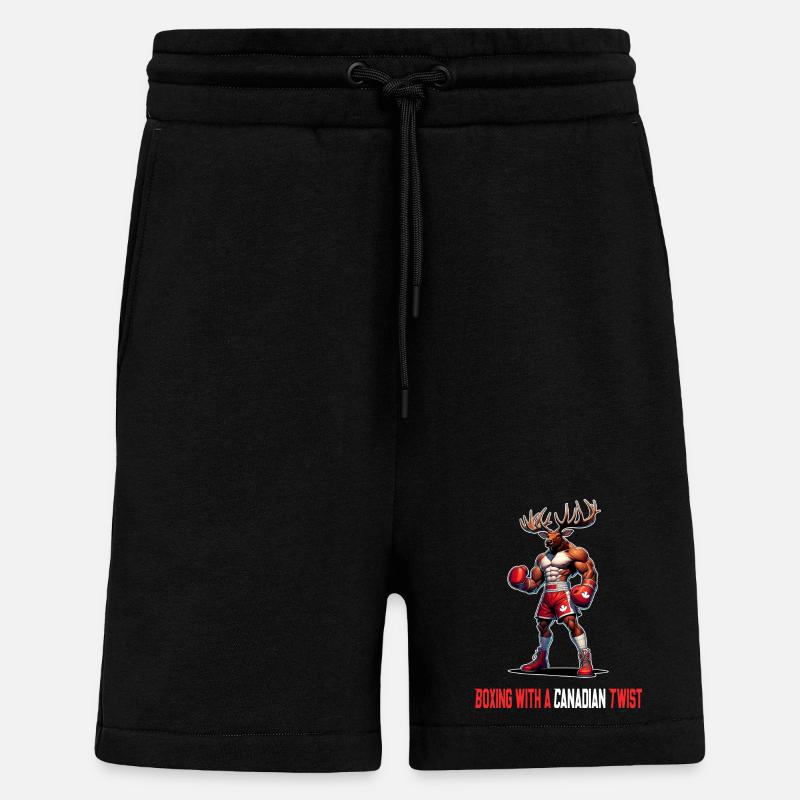 Kanada Elch Box Design - Shorts - made by SPREAD - SOLID BLACK