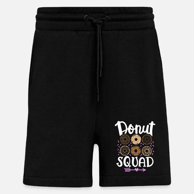 Donut Squad Donut Liebhaber - Shorts - made by SPREAD - SOLID BLACK