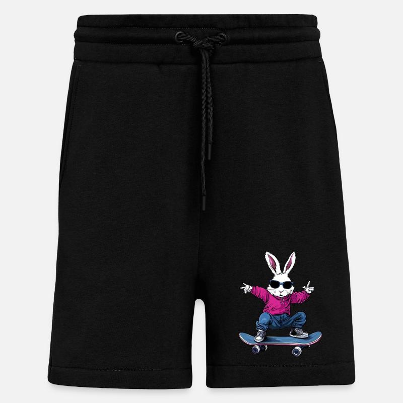 Skateboard Hasen - Shorts - made by SPREAD - SOLID BLACK