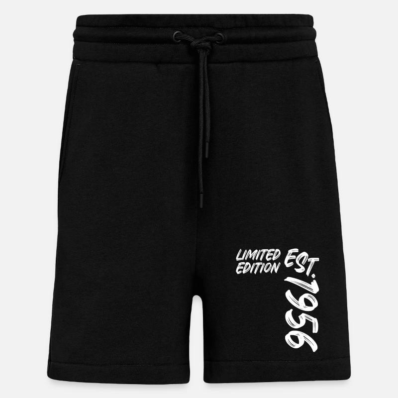 Édition limitée Est. 1956 - Short bio décontracté fabriqué en UE - SOLID BLACK