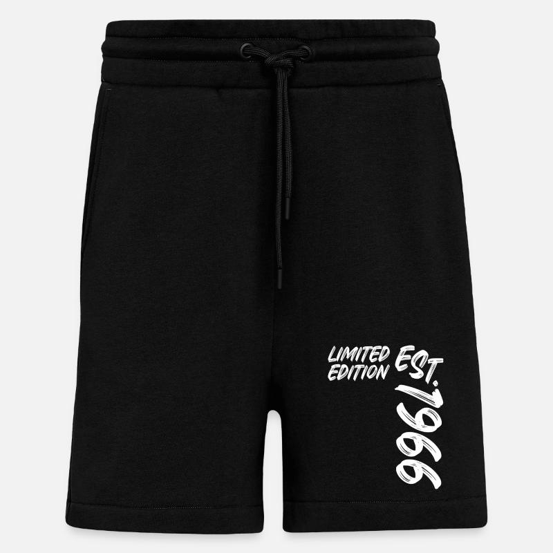 Édition limitée est. 1966 - Short bio décontracté fabriqué en UE - SOLID BLACK