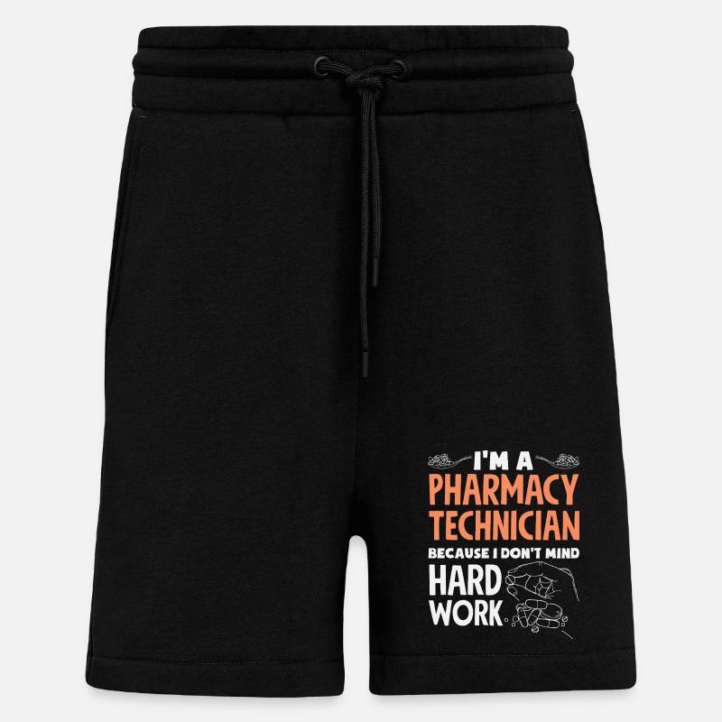 Pharmacist Pharmaceutical Technical - Shorts - made by SPREAD - SOLID BLACK