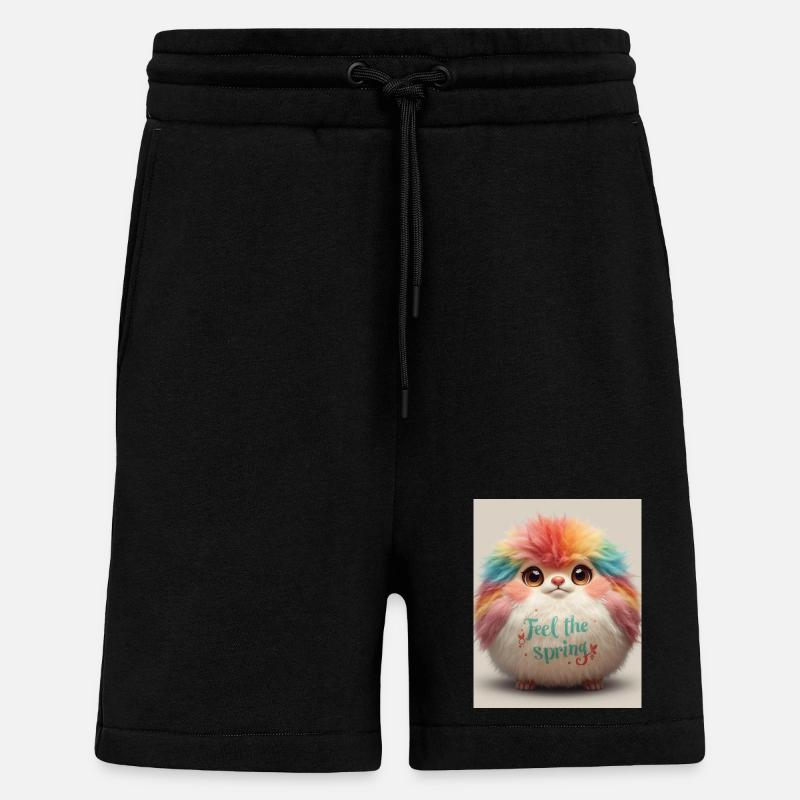 Fühle das Frühlingsplüsch-Tier - Shorts - made by SPREAD - SOLID BLACK