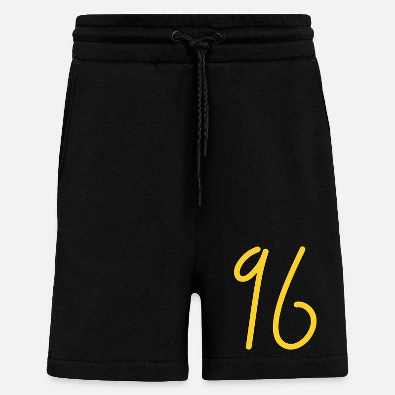 96 - Short bio décontracté fabriqué en UE - SOLID BLACK