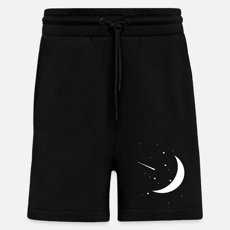  Night Sky - Shorts - made by SPREAD - SOLID BLACK