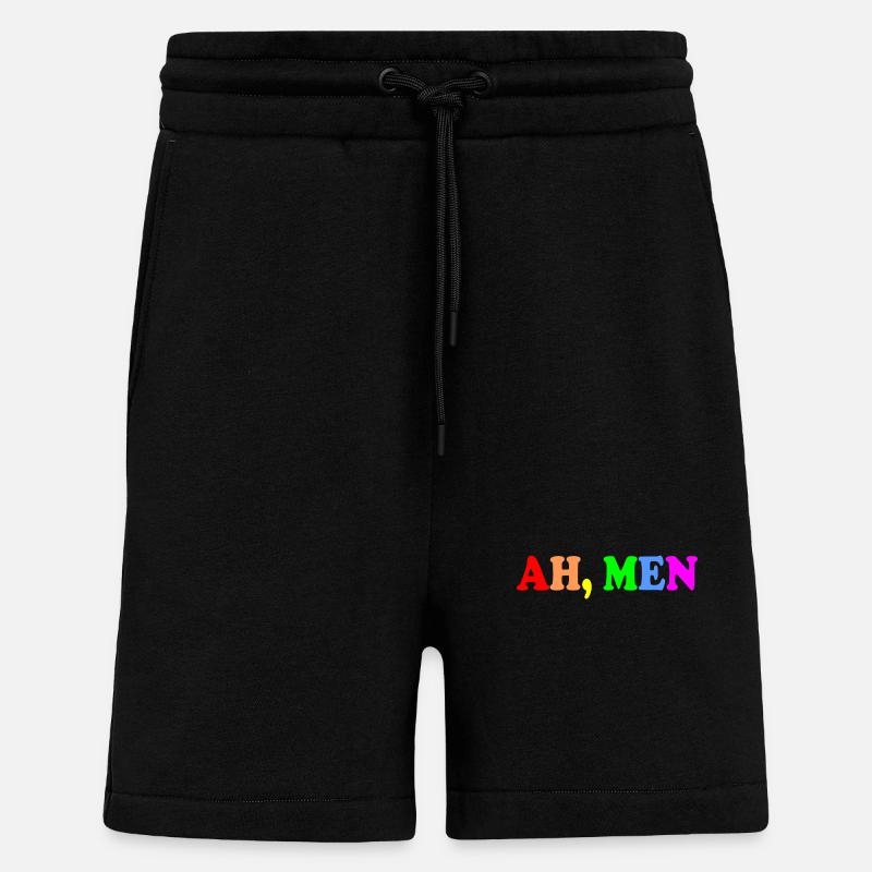 Ah men - Shorts - made by SPREAD - SOLID BLACK