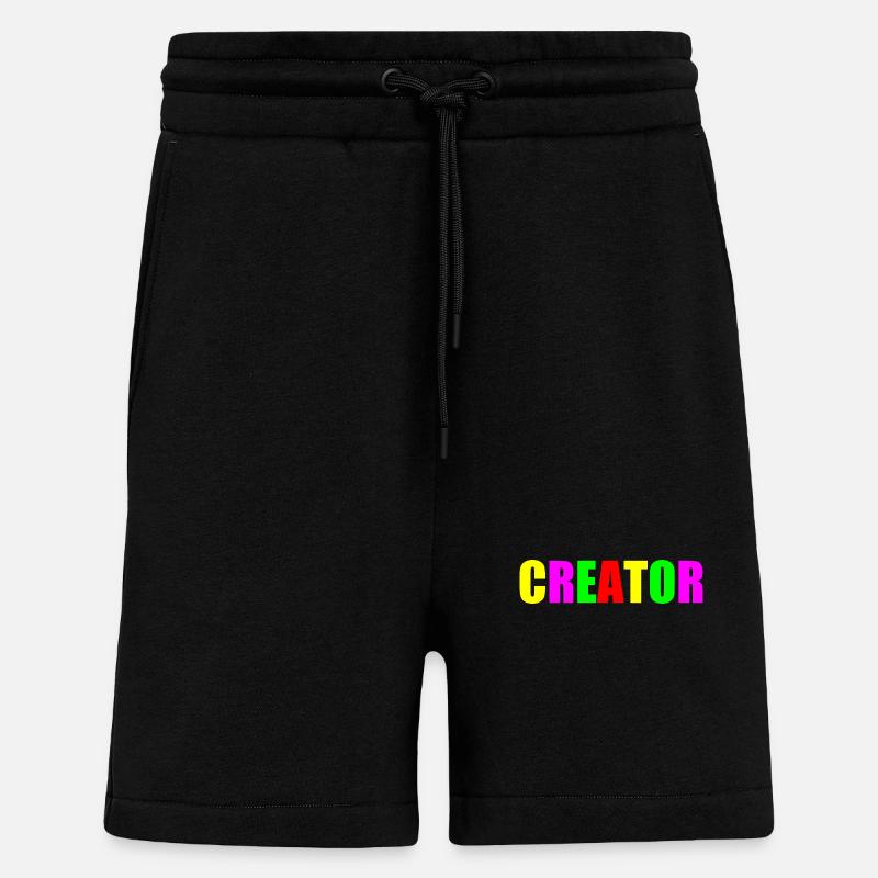 Creator - Short bio décontracté fabriqué en UE - SOLID BLACK