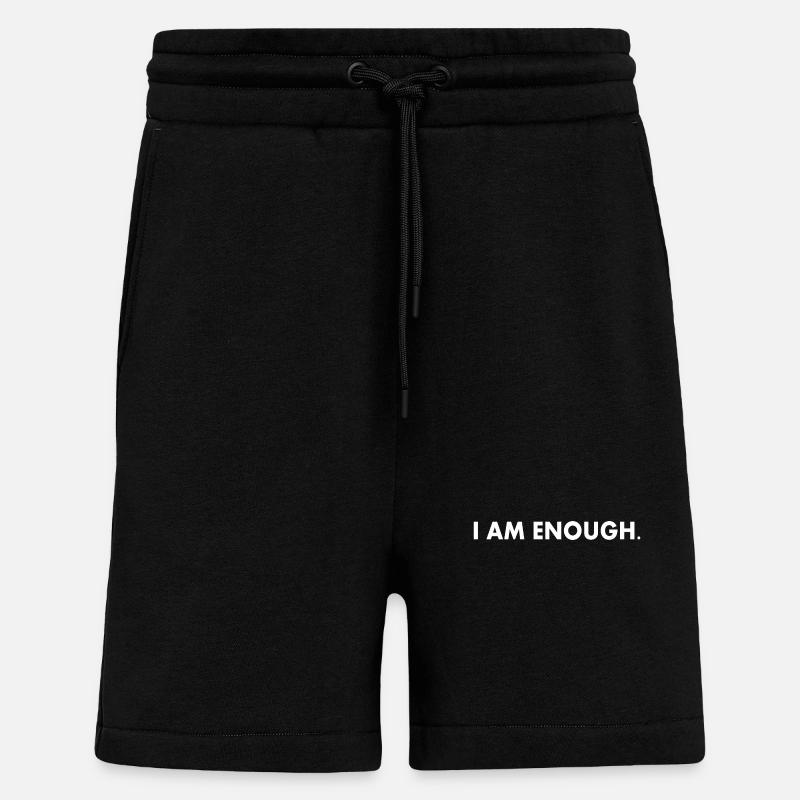 I am enough - Shorts - made by SPREAD - SOLID BLACK