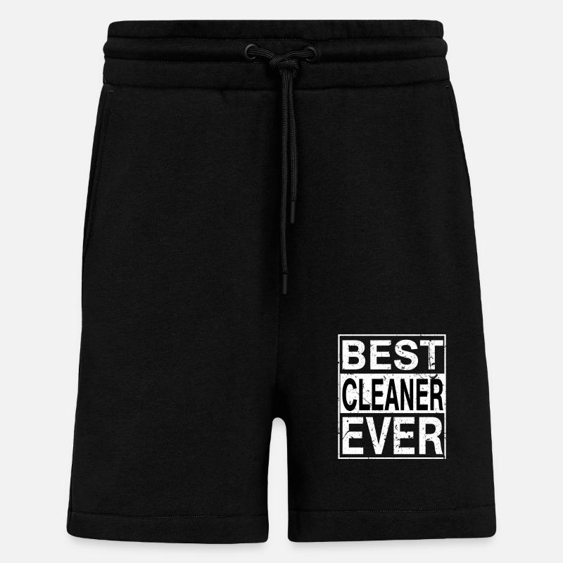 Best Cleaner Ever Cleaner Gift - Shorts - made by SPREAD - SOLID BLACK