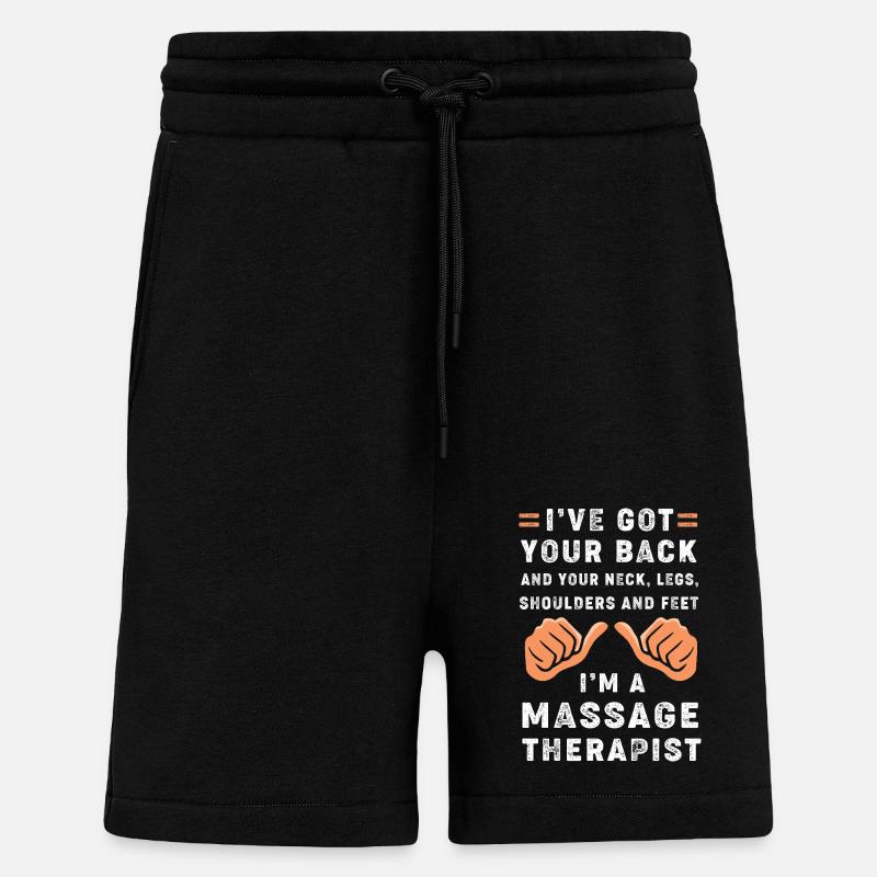 Naturopath Masseur Masseuse Massage - Shorts - made by SPREAD - SOLID BLACK