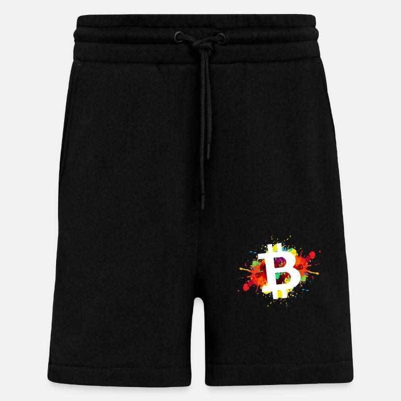 Bitcoin Crypto Cryptocurrency - Shorts - made by SPREAD - SOLID BLACK