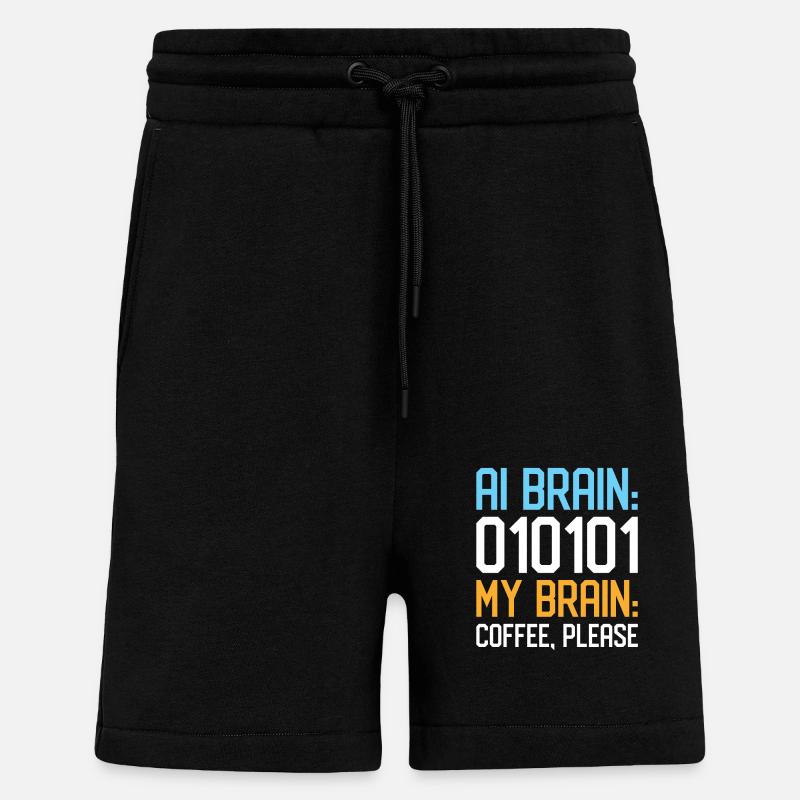 Artificial Intelligence Ai Lovers - Shorts - made by SPREAD - SOLID BLACK