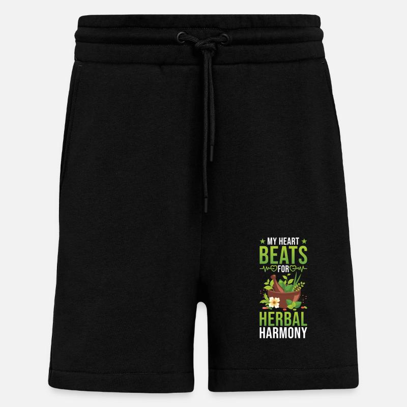 Kräuterkräuter - Shorts - made by SPREAD - SOLID BLACK