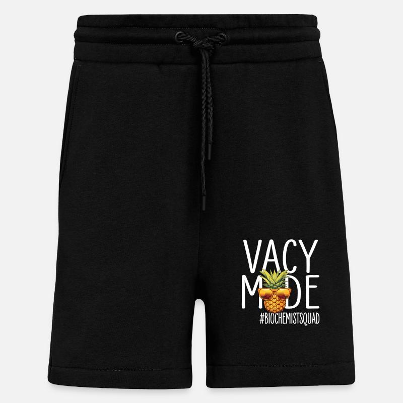 Biochimiste Vacances Mode Biochemistsquad - Short bio décontracté fabriqué en UE - SOLID BLACK