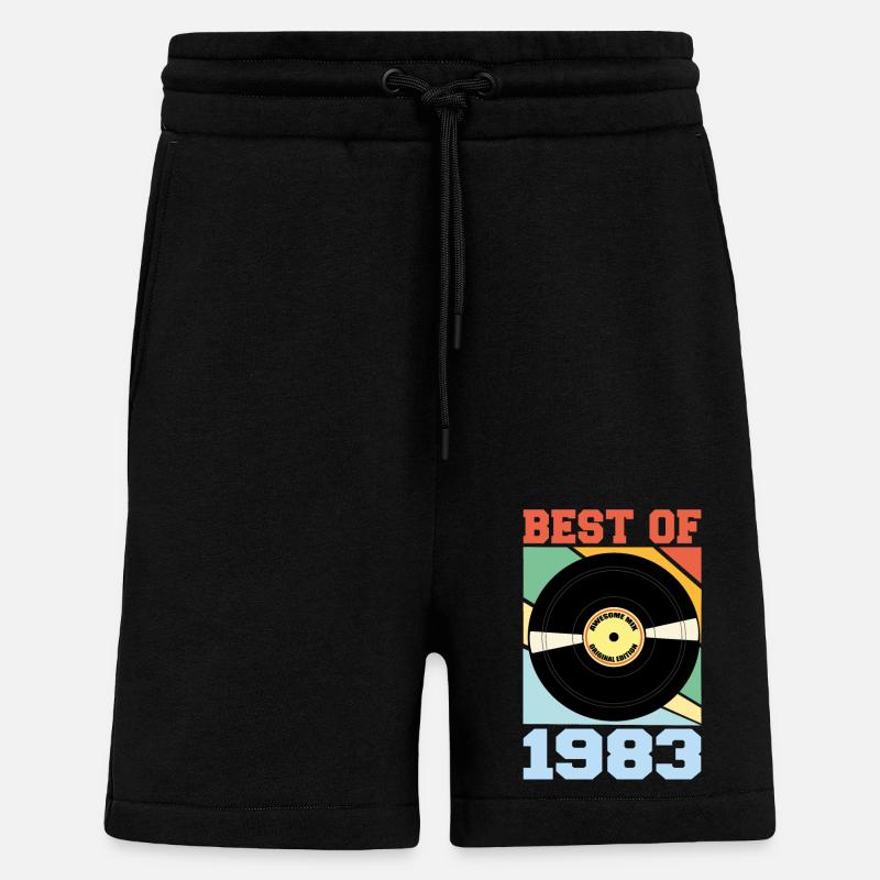 Best of 1983 - Shorts - made by SPREAD - SOLID BLACK